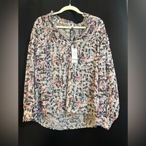 Reiss Multicolor Floral Blouse